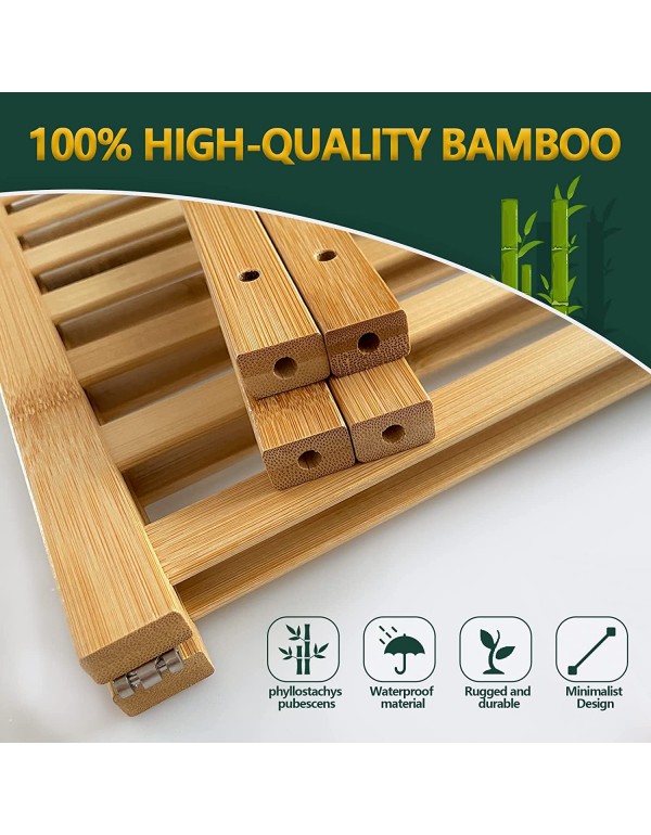 Z&L HOUSE 2-Tier Shoe Rack for Closet, Stackable Shoes Rack Organizer Free Standing Shoe Shelf for Entryway And Closet Hallway, Multifunctional Bamboo Rack in Different Combinations (2-Tier)