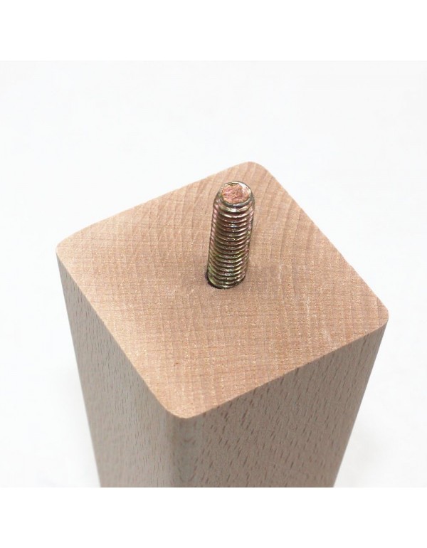 WEICHUAN Tapered Solid Beech Wood Replacement Sofa Couch Chair Ottoman Loveseat Coffee Table Cabinet Wood Furniture Feet Furniture Wood Legs(5.5" Set of 4)