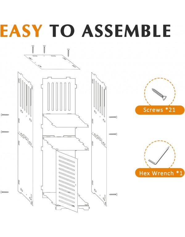White Bathroom Floor Cabinet, Multi-Purpose Storage Cabinet Unit,Free Standing Bathroom Furniture Cabinet with 1door and 3 Tier Shelf for Living Room,Bedroom,Kitchen,Hallway